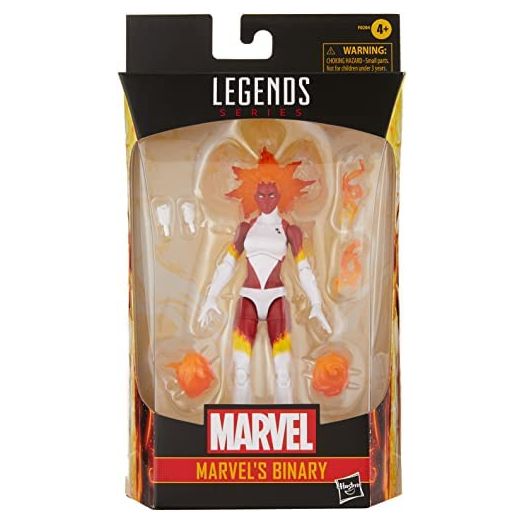 Marvel Legends Series 6-Inch Binary Figure with Premium Design and 6 Accessories