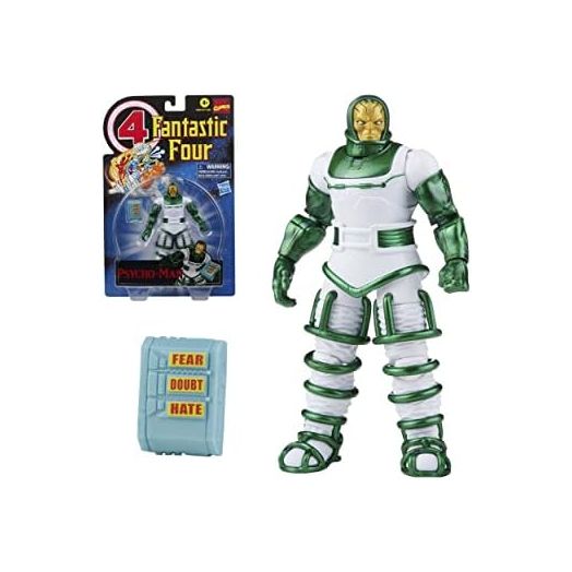 Marvel Hasbro Legends Series Retro Fantastic Four Psycho-Man 6-inch Action Figure Toy, Includes 1 Accessory