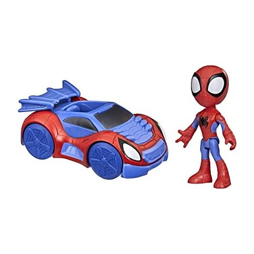 Spidey and His Amazing Friends Marvel Spidey Action Figure and Web-Crawler Vehicle, for Kids Ages 3 and Up