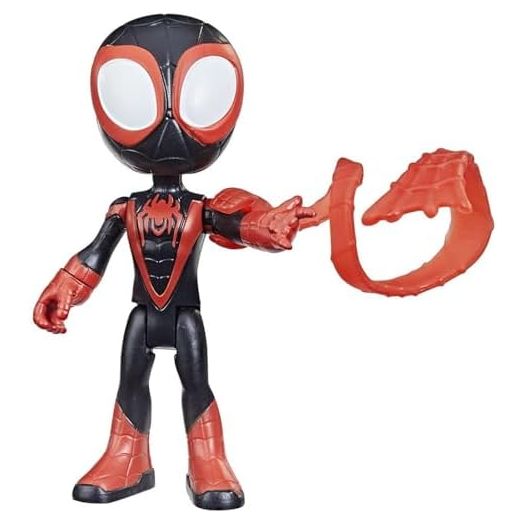 Spidey and his Amazing Friends Marvel Miles Morales Hero Figure, 4-Inch Scale Action Figure, Includes 1 Accessory, for Kids Ages 3 and Up