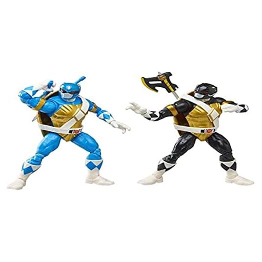 Power Rangers Teenage Mutant Ninja Turtles Lightning Collection Donatello Black & Leonardo Blue Action Figure 2-Pack