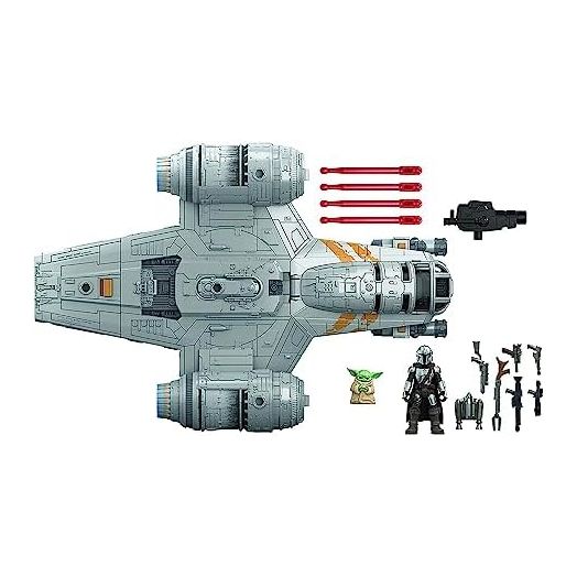 STAR WARS Mission Fleet The Mandalorian The Child Razor Crest Outer Rim Run Deluxe Vehicle with 2.5-Inch-Scale Figure for Kids Ages 4 and Up