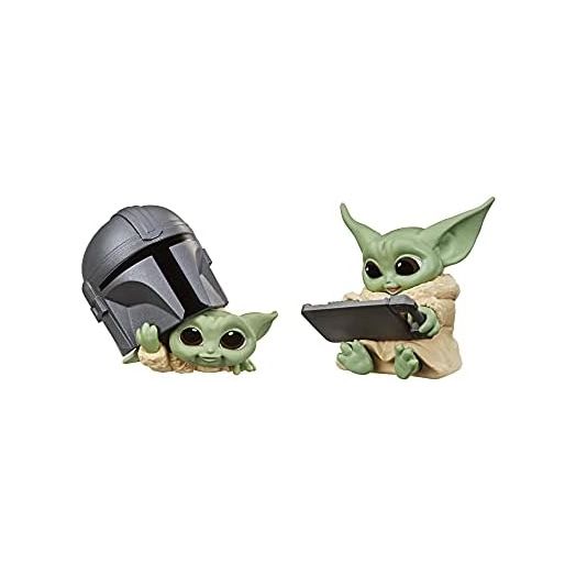 STAR WARS The Bounty Collection Series 3 The Child Figures 2.25-Inch-Scale Helmet Peeking, Datapad Tablet Posed Toys 2-Pack, Ages 4 and Up