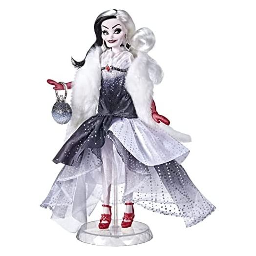 Disney Villains Style Series Cruella De Vil, Contemporary Style Fashion Doll with Accessories, Collectible Toy for Girls 6 Years and Up