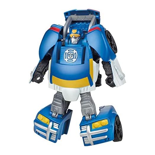 Transformers Playskool Heroes Rescue Bots Academy Classic Heroes Team Chase The Police-Bot Converting Toy, 4.5-Inch Action Figure, Kids Ages 3 and Up