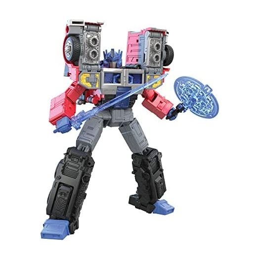 Transformers Toys Generations Legacy Series Leader G2 Universe Laser Optimus Prime Action Figure - Kids Ages 8 and Up, 7-inch