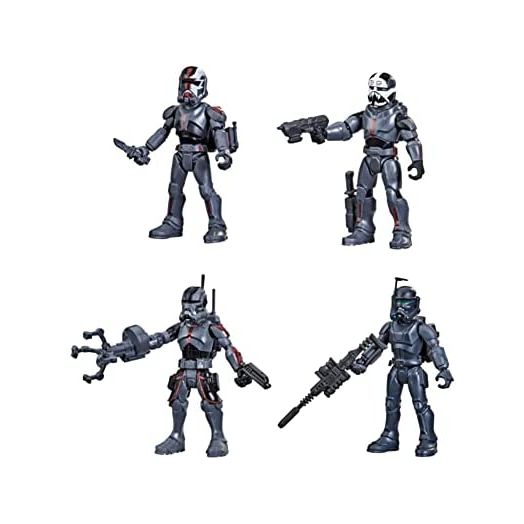 Star Wars Mission Fleet Clone Commando Clash 2.5-Inch-Scale Action Figure 4-Pack with Multiple Accessories, Toys for Kids Ages 4 and Up,F5333