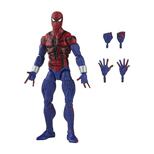 Spider-Man Marvel Legends Series 6-inch Ben Reilly Action Figure Toy, Includes 5 Accessories: 4 Alternate Hands, 1 Web Line FX