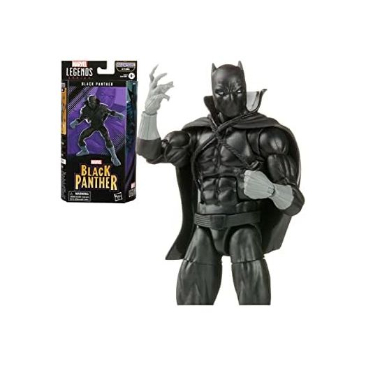Marvel Legends Series Classic Comics Black Panther 6-inch Action Figure Toy, 2 Accessories, 1 Build-A-Figure Part