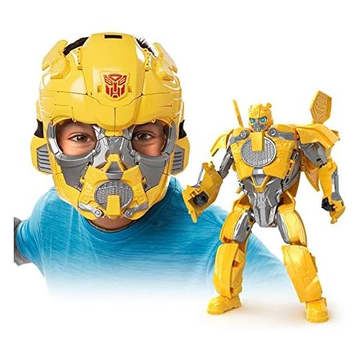 Transformers Toys Rise of The Beasts Movie Bumblebee 2-in-1 Converting Roleplay Mask Action Figure for Ages 6 and Up, 9-inch