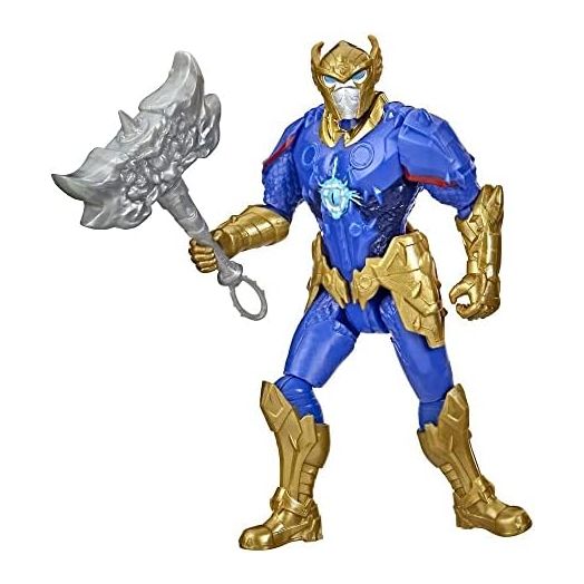 Marvel Avengers Mech Strike Monster Hunters Thor Toy, 6-Inch-Scale Action Figure with Accessory, Toys for Kids Ages 4 and Up