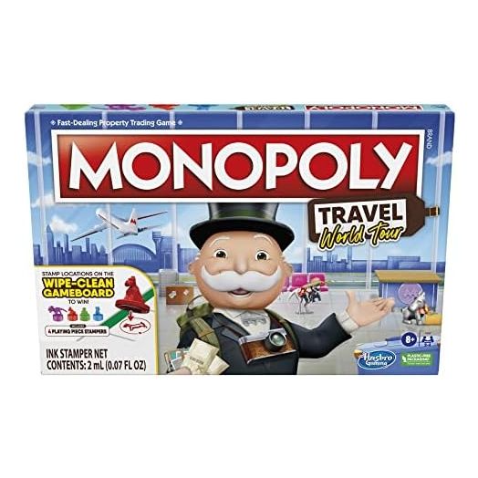 Hasbro Gaming Monopoly Travel World Tour Strategy Board Game