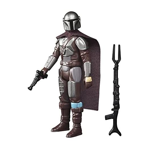 Star Wars Retro Collection The Mandalorian (Beskar) Toy 3.75-Inch-Scale The Mandalorian Collectible Action Figure, Accessories