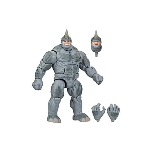 Spider-Man Marvel Legends Series 6-inch Marvel’s Rhino Retro Action Figure Toy, Includes 3 Accessories
