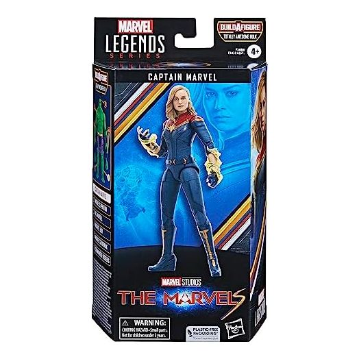 Marvel Legends Series Captain Marvel, The Marvels 6-Inch Collectible Action Figures, Toys for Ages 4 and Up