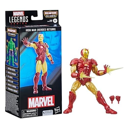 Marvel Legends Series Marvel Comics Iron Man (Heroes Return) 6-Inch Collectible Action Figures, Toys for Ages 4 and Up