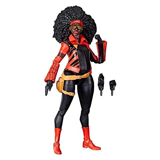 Marvel Legends Series Spider-Man Across The Spider-Verse Jessica Drew 6-inch Action Figure Toy, 2 Accessories