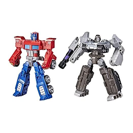 Transformers Toys Heroes and Villains Optimus Prime and Megatron 2-Pack Action Figures - for Kids Ages 6 and Up, 7-inch (Amazon Exclusive)
