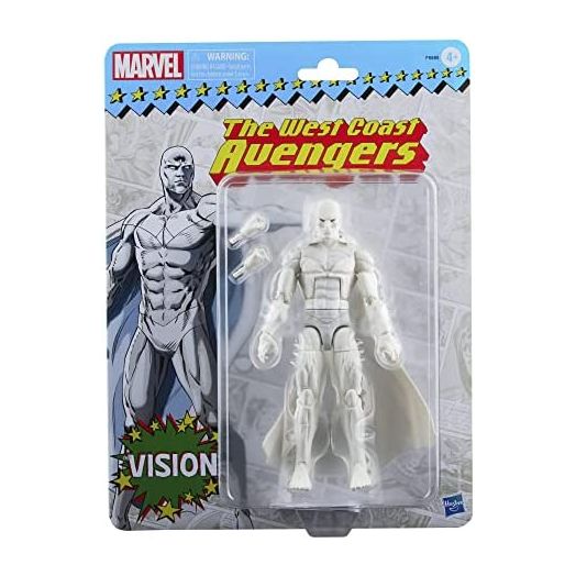 Marvel Legends Series Vision 6-inch Retro Packaging Action Figure Toy, 2 Accessories