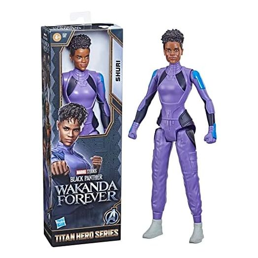 Spider-Man Marvel Studios' Black Panther: Wakanda Forever Titan Hero Series Shuri Toy, 12-Inch-Scale Action Figure, Marvel Toys Kids Ages 4 and Up