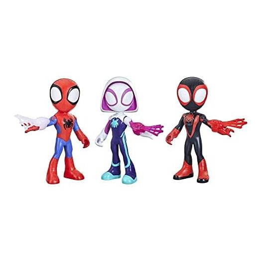 Spidey and his Amazing Friends Supersized Hero Multipack, 3 Large Action Figures, Marvel Preschool Super Hero Toy, Ages 3 and Up, 9 Inches (Amazon Exclusive)