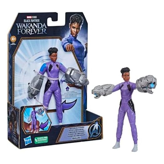 Marvel Studios' Black Panther Wakanda Forever Vibranium Power Shuri, 6-Inch Action Figure, Toy for Kids Ages 4 and Up