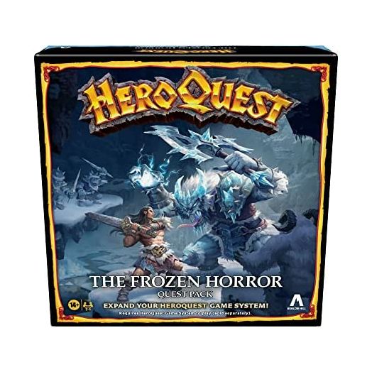 Hasbro Gaming Avalon Hill HeroQuest The Frozen Horror Quest Pack, Dungeon Crawler Game for Ages 14+, Requires HeroQuest Game System to Play