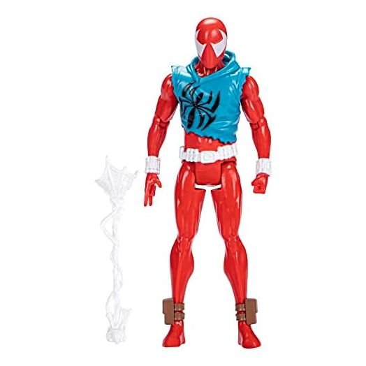 Marvel Spider-Man: Across The Spider-Verse Scarlet Spider Toy, 6-Inch-Scale Action Figure with Web Accessory, Marvel Toy for Kids Ages 4 and Up