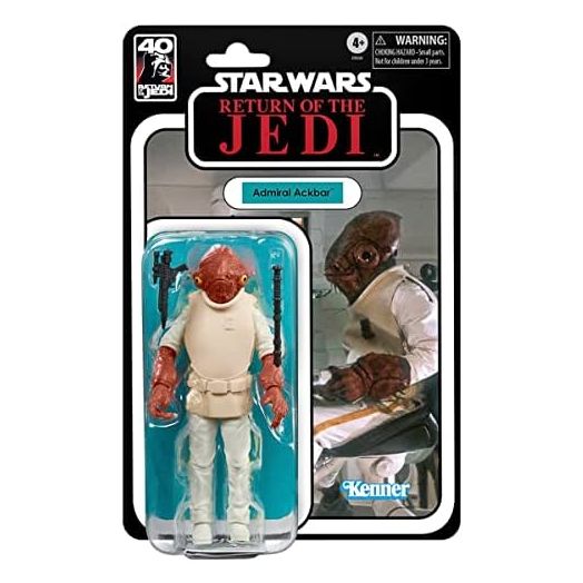 Star Wars The Black Series Admiral Ackbar, 40th Anniversary Return of The Jedi 6-Inch Collectible Action Figure, Ages 4 and Up (F5539)
