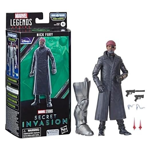 Marvel Legends Series Nick Fury, Secret Invasion Collectible 6-Inch Action Figures, Ages 4 and Up