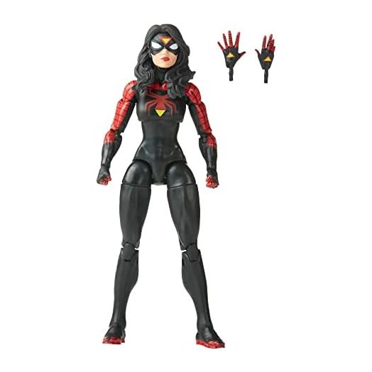 Marvel Legends Series Jessica Drew Spider-Woman, Spider-Man Legends Collectible 6 Inch Action Figures, 2 Accessories
