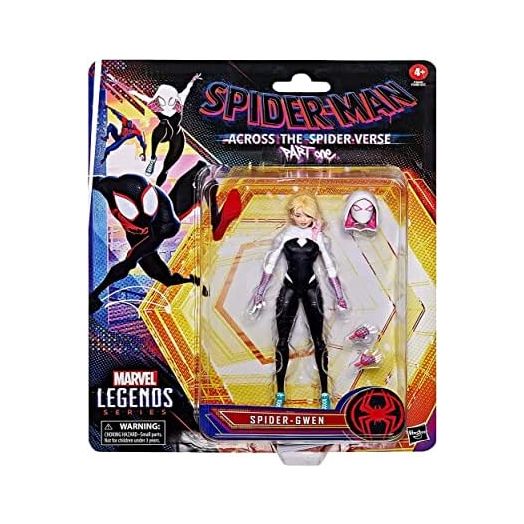Marvel Legends Series Spider-Man Across The Spider-Verse Spider-Gwen 6-Inch Action Figure Toy, 4 Accessories