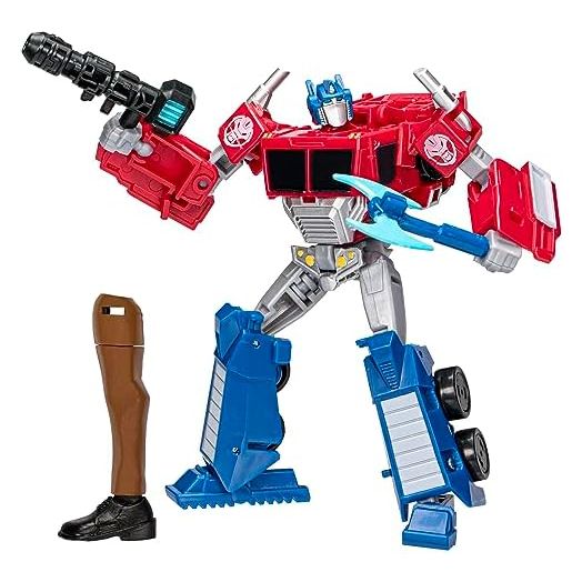 Transformers Toys EarthSpark Deluxe Class Optimus Prime Action Figure, 5-Inch, Robot Toys for Kids Ages 6 and Up