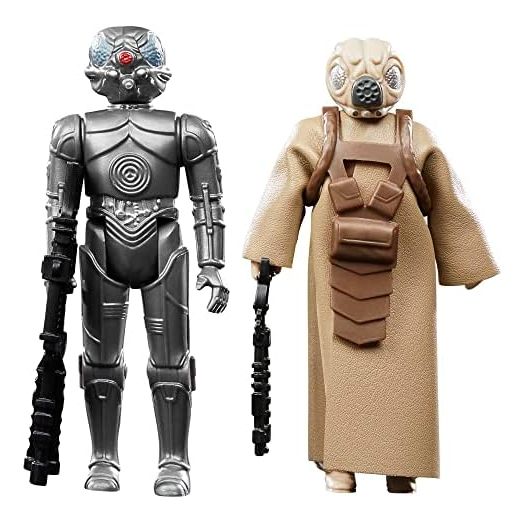 STAR WARS Retro Collection 4-LOM & Zuckuss, 2-Pack, The Empire Strikes Back 3.75-Inch Collectible Action Figures, Ages 4 and Up (Amazon Exclusive)