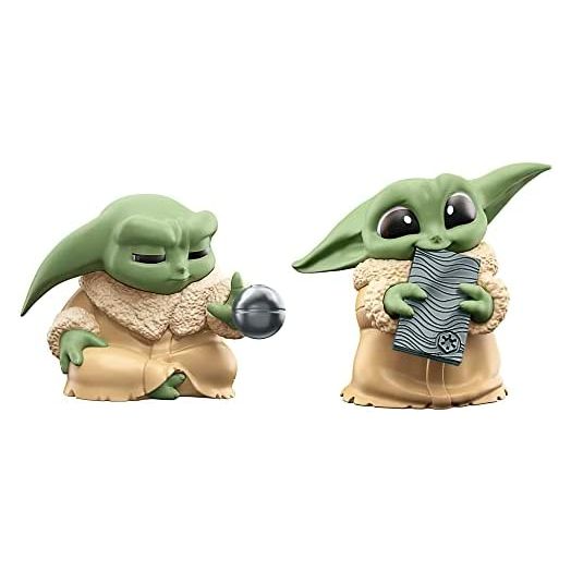 STAR WARS The Bounty Collection Series 5, 2-Pack Grogu Figures, 2.25-Inch-Scale Force Focus, Beskar Bite, Toy for Kids Ages 4 and Up