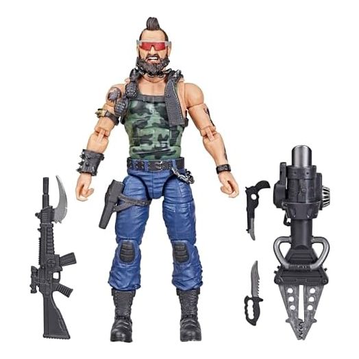 G.I. Joe Classified Series Dreadnok Ripper, Collectible Action Figure, 102, 6 inch Action Figures for Boys & Girls, with 6 Accessory Pieces