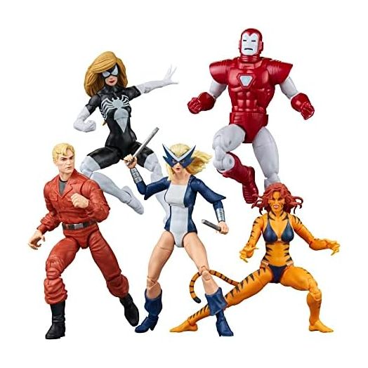 Marvel Legends Series The West Coast Avengers Collection, 5 Comics-Inspired Collectible 6-Inch Action Figures (Amazon Exclusive), Multi-color
