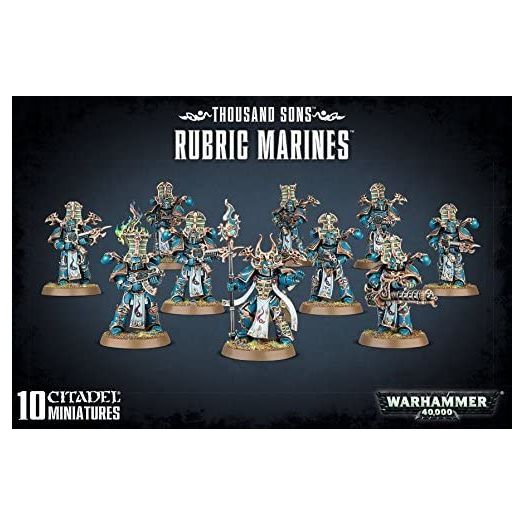 Games Workshop 99120102063" Thousand Sons Rubric Marines, Black