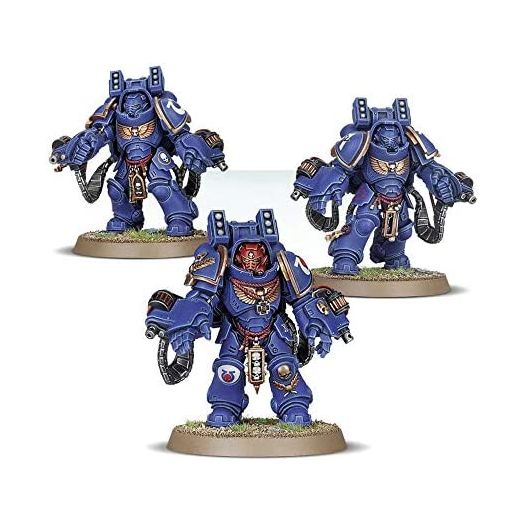 Games Workshop 99120101184" Space Marines Primaris Aggressors Plastic Kit, Black