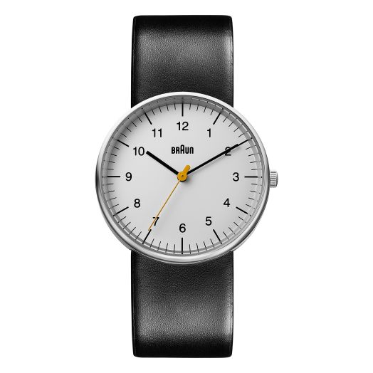 Braun Men's Analogue Classic Quartz Watch with Leather Strap BN0021BKG, Black, Strap