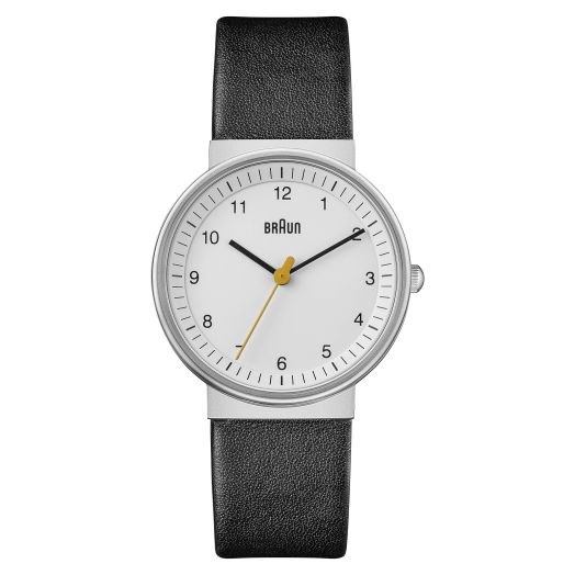 Braun Women Analog Quartz Watch with Leather Strap BN0031WHBKL, White, Strap