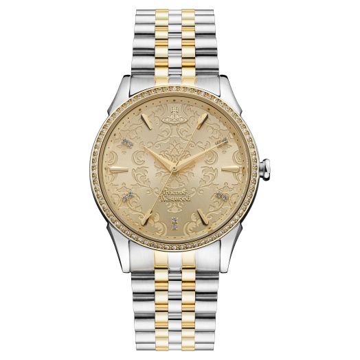 Vivienne Westwood The Wallace Ladies Quartz Watch with Champagne Dial & Two Tone Gold/Silver Stainless Steel Bracelet