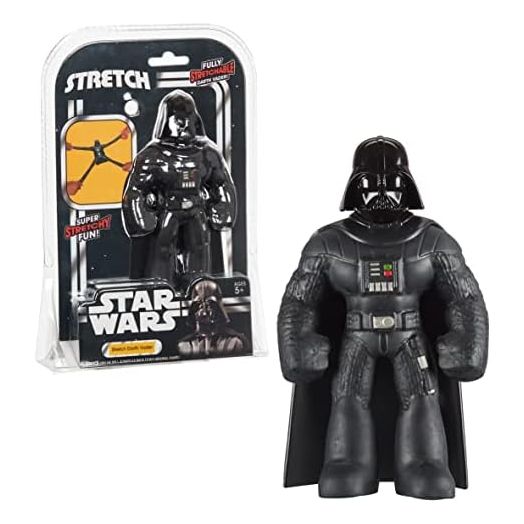 STRETCH ARMSTRONG Stretch Star Wars Darth Vader Action Figure Toy Collectible - Black Helmet Series Lord Mini 7” Stretchy Toys for Jedi or Padawan Ages 5, 6, 7, 8 Multi-colored