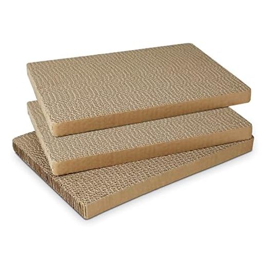 3PCS Cat Scratcher, Double-Sided Cat Scratch Pad, Cardboard Cat Scratcher, Cat Scratching Board, Cat Scratching Post Cat Scratchers for Small Indoor Cats