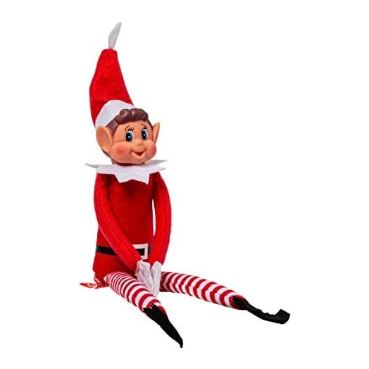 Christmas Elf Behaving Badly Plush Toy | Novelty Long Bendy Naughty Boy Christmas Elves Doll | 12 Inches