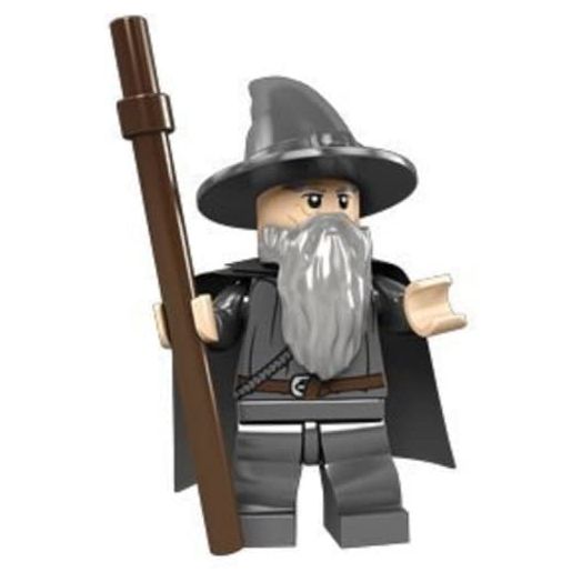 Lego The Lord Of The Rings: Gandalf The Grey Minifigure With Grey Cape