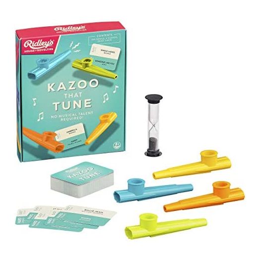 Ridley’s Kazoo That Tune Song Guessing Game – Fun Song Games for Families, Fast-Paced Game for 2-4 Players, Ages 8+ – Includes 4 Kazoos and over 200 Well-Known Tunes