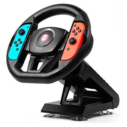 Numskull Nintendo Switch Joy-Con Steering Wheel Table Attachment, Switch Racing Wheel Accessory,Black
