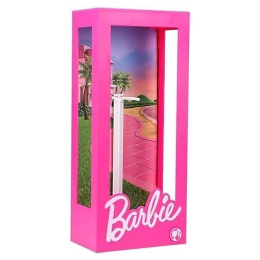 Barbie Doll Light Up Display Case Storage Box, 13" Tall, Collectible Doll Holder and Container