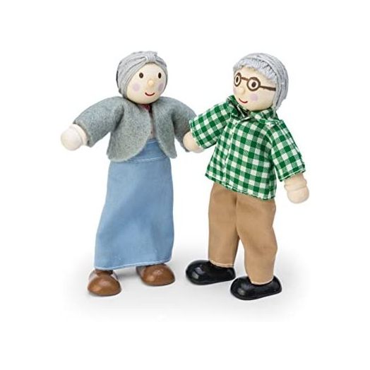 Le Toy Van - Wooden Grandparents Play Set for Dolls Houses | Daisylane Dolls House Accessories Sets - Suitable for Ages 3+